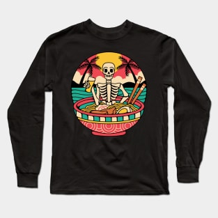 Ramen skull Long Sleeve T-Shirt